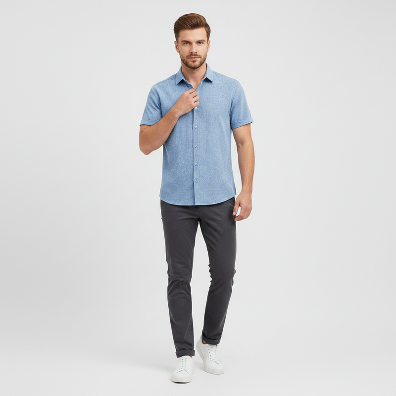 Elegant Sommer Skjorte | Herre Skjorter til Fritid
