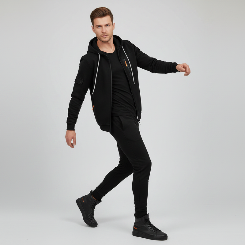 Hættetrøje Med Lynlås | Casual Hoodies Mænd