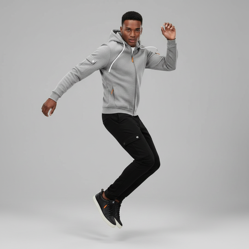 Hættetrøje Med Lynlås | Casual Hoodies Mænd