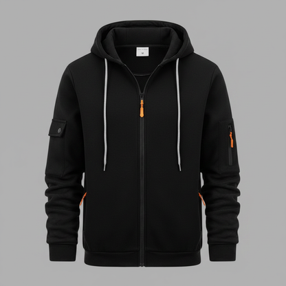 Hættetrøje Med Lynlås | Casual Hoodies Mænd 7