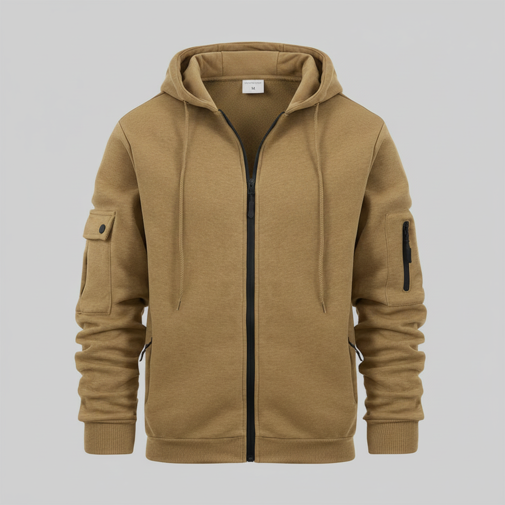 Hættetrøje Med Lynlås | Casual Hoodies Mænd 8