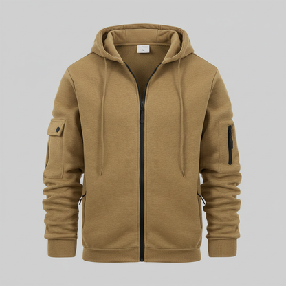 Hættetrøje Med Lynlås | Casual Hoodies Mænd 8