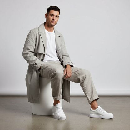 Hvide Platform Sneakers | Herre Sko til Afslapning