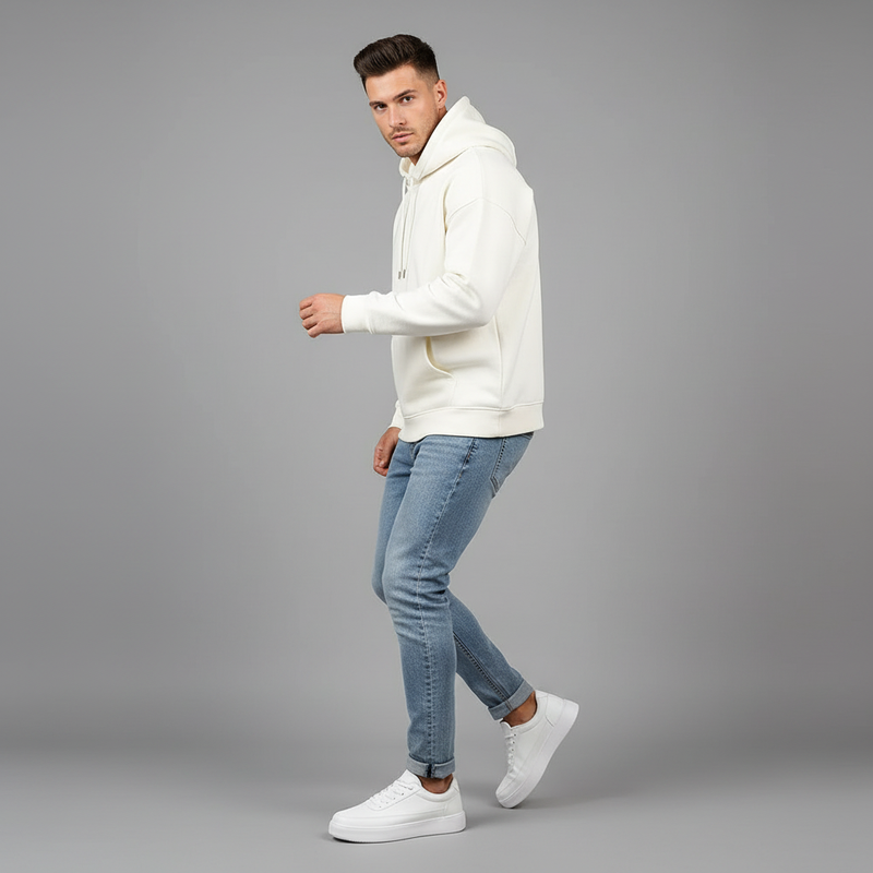 Hvide Platform Sneakers | Herre Sko til Afslapning
