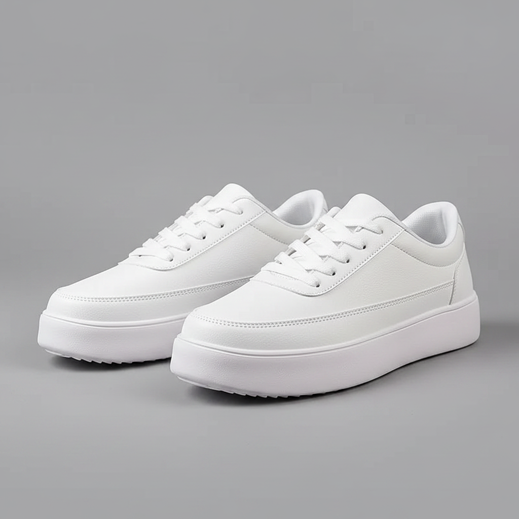 Hvide Platform Sneakers | Herre Sko til Afslapning 0