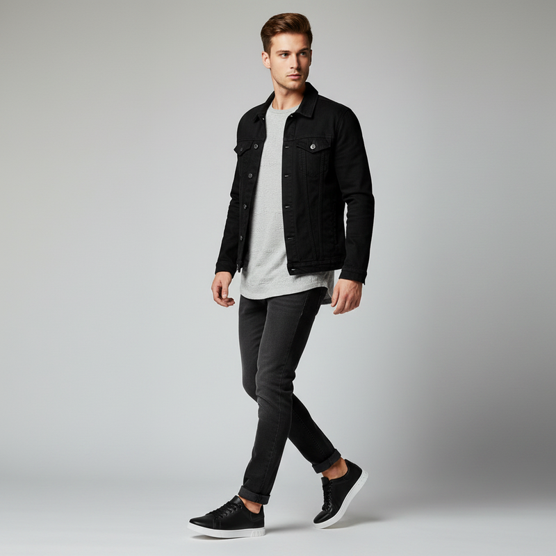 Komfortable Mænds Sneakers | Casual Trænere med Hvid Sål