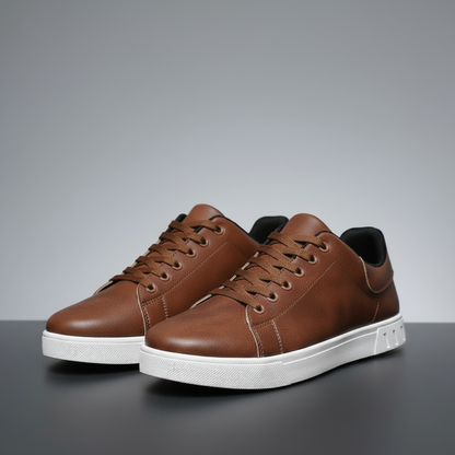 Komfortable Mænds Sneakers | Casual Trænere med Hvid Sål 0
